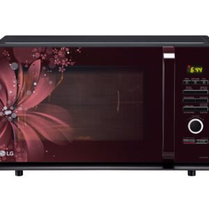 LG 32 L Convection Microwave Oven with Stainless Steel Cavity, 301 Auto Cook Menu, Diet Fry, 360° Rotisserie, Black